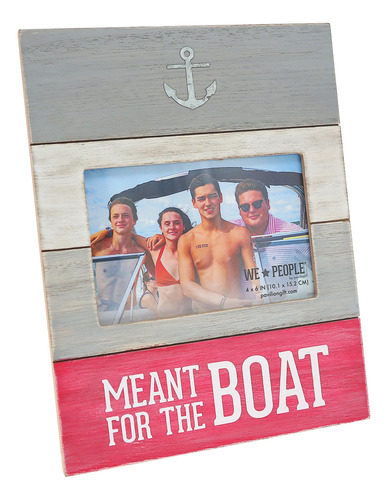 Meant For The Boat- Marco Foto Madera Lavada Gris Blanco 4 X