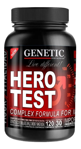 Hero Test  X120 Masa Energy Pro Hormonal Eleva Testo Genetic