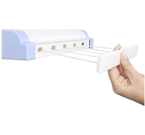 Varal Automático Rotoflex Branco 5 Corda De 4,10mts