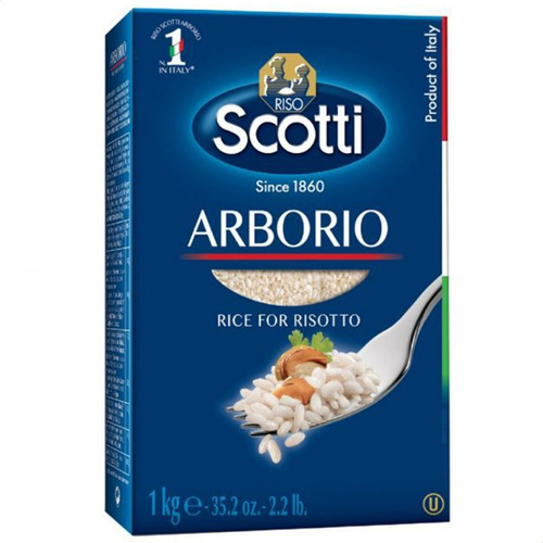 Imagen 2 de 7 de Arroz Riso Scotti Risotto Arborio Origen Italia - Pack X6