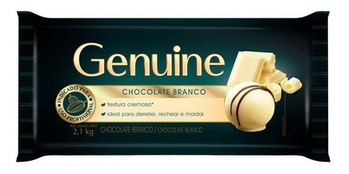 Chocolate branco Genuine  sem glúten pacote 2.1 kg