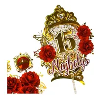 Comprar Topper Cake Para Torta 15 Años, Cumpleaños, Entre Otros