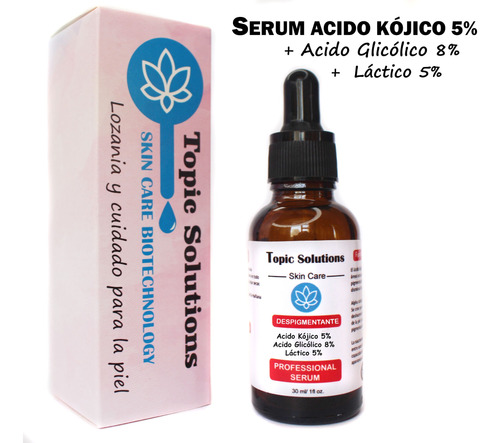 Serum Despigmentante Acido Kojico 5% Glicolico 5% Lactico 5%