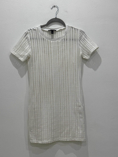 Vestido Blanco Marca Forever 21 Talle S