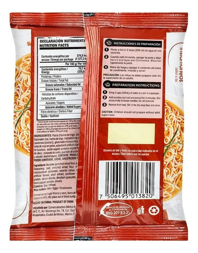 Sopa Instantánea Great Value Sabor A Res 85 Gr