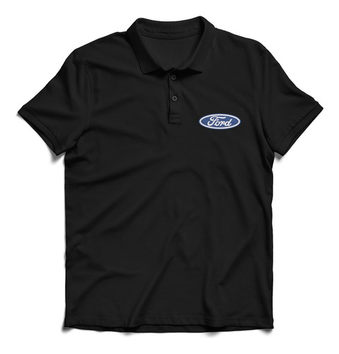 Remera Polo Chomba Regalo Hombre Caballero Bordada Logo Ford