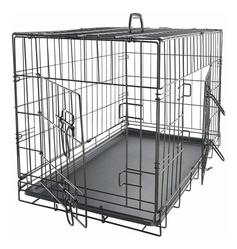  Dog Crate Doubledoor Folding Metal  Wire Pet Cage Wdiv...