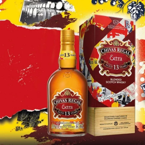 Imagen 3 de 10 de Whisky Chivas Regal Extra 13 AƱos Estuche + 2 Vasos. Cuotas