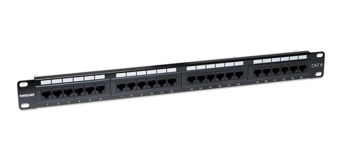 Panel De Parcheo 24 Puertos Cat6 Utp 1u P/rack 19 Intelline