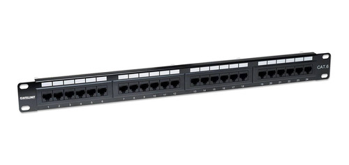 Panel De Parcheo 24 Puertos Cat6 Utp 1u P/rack 19 Intelline