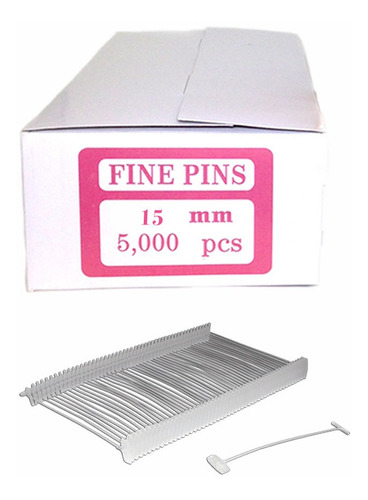 Hilos Plasticos Fino 15mm X5000 Tags Pins Precintos Pistola