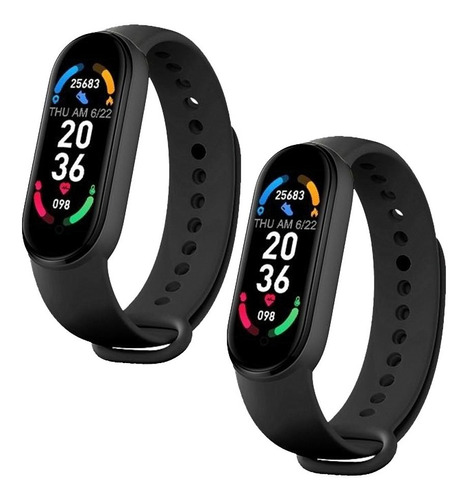 Combo X2 Relojes Smartband Fecha Deportes Unisex Oxímetro