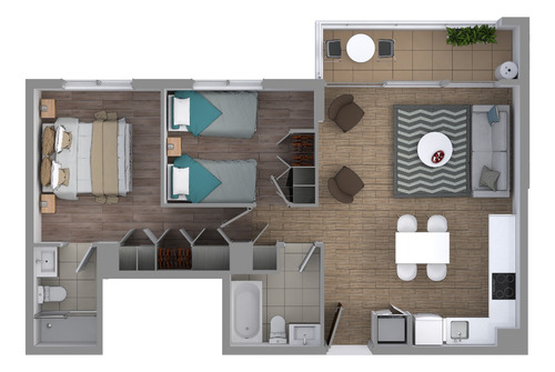 Departamento 2d2b, Varas Mena, San Miguel.