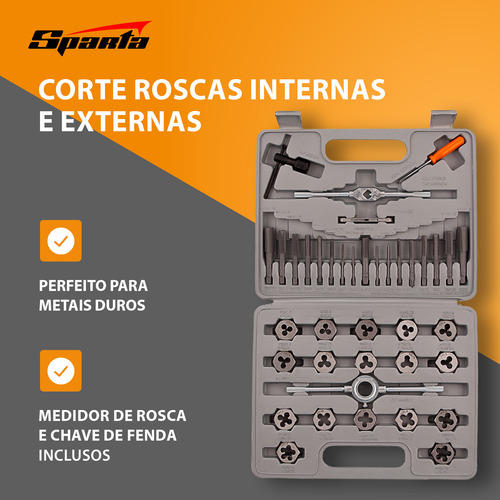 Jogo De Cossinete E Machos Manuais, M3-m12, 40pcs // Sparta