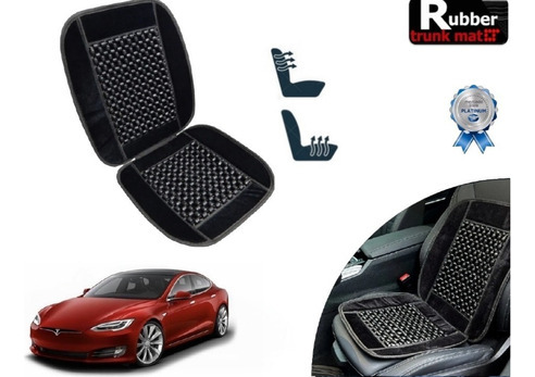 Cubre Respaldo Negro Asiento Bolitas Model S 2022