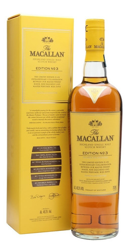 Whisky The Macallan Edition Nro 3 700ml En Estuche