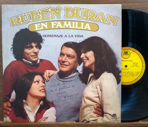 Ruben Duran - Homenaje A La Vida - Lp Año 1980 - Folklore