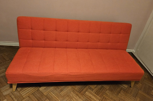 Rebajado! Sofá Cama Eames En Rojo. 3 Posiciones. Sin Uso