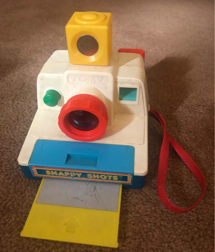 Juguete Máquina Fotos Simula Polaroid Con 4 Fotos 80s
