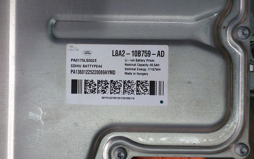 Bateria Hìbrida Range Rover Velar 2.0 2023 L8a2-10b759-ad (Usado)