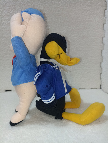2 Peluches Porky Y Pato Lucas Nanco 2003-2005 Warner Bros Multicolor (Usado)