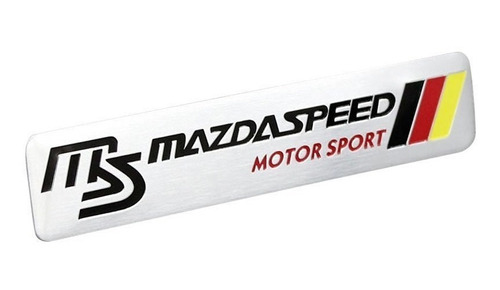 Logo Ms Emblema Mazdaspeed Motor Sport 12.1x2.7cm Para Mazda