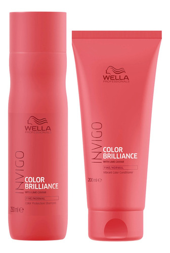 Kit Shampoo Y Acondicionador Wella Color Brilliance 250 Ml