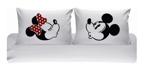 Kit Fronhas Personalizadas Casal Namorados Mickey Minnie 05