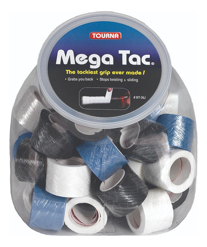 Overgrip Tourna Mega Tac Contenedor C/36 Piezas Individuales