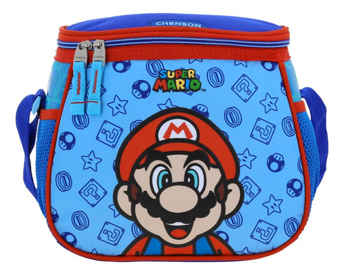 Lonchera Termica Super Mario Estampado Azul Mb66128 Chenson 