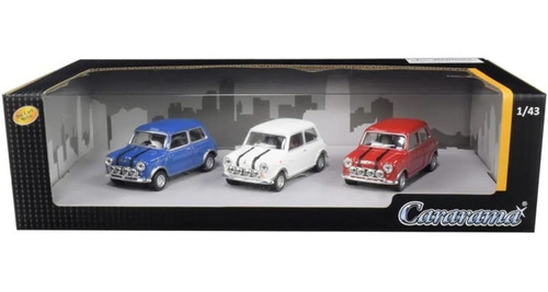 De 3 Mini Cooper Escala 1:43 Cararama Color Mixto