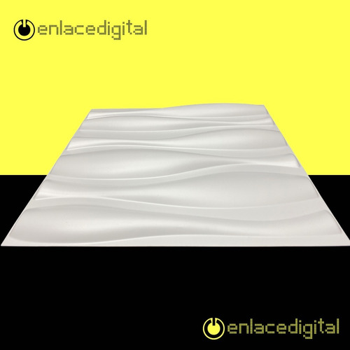 Imagen 4 de 7 de Panel Decorativo 3d Pvc Interior Exterior Blanco 126