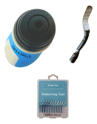 Juego Para Rebabear Plastico 10 Cuchillas Av + 2 Mangos
