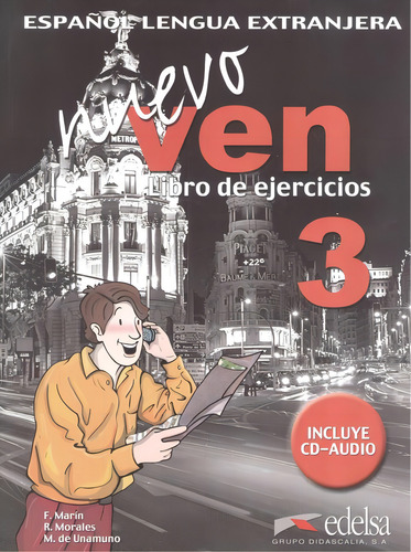 Nuevo ven 3 libro de ejercicios + CD audio, de Marin, Fernando. Editorial Edelsa (Anaya), capa mole em espanhol, 2005