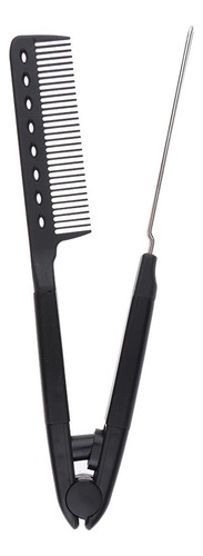 Plegable De Cabellero Cepillo De Cabello Masajeador Negro