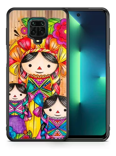 Funda Xiaomi Redmi Note 9 Lele Mueñeca Mexicana Tpu Uso Rudo