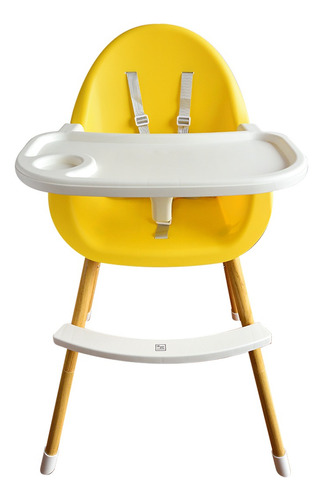 Silla De Comer Bebe 2 En 1 Estilo Nordico - Premium Color Amarillo Nordic