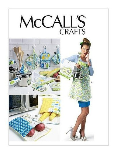 Mccall 's Patterns M6479 Delantal Toalla Bolsa Agarradera