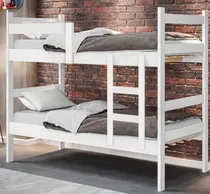 Comprar Beliche Cama Solteiro Porto Branca Para Colchão Vira Duas Camas - Minha Loja De Móveis