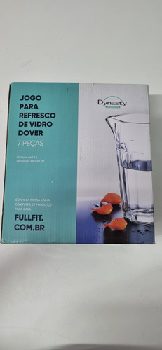 Conjunto Jogo Jarra E Copos Para Refresco Água 7 Peças Vidro