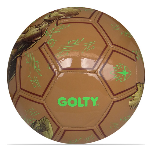 Balon De Futbol Golty Groot No.5-marron Color Marrón