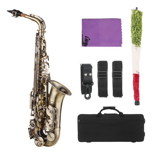 Ammoon E-flat Saxofón Alto Estilo Vintage Eb Saxo Alto