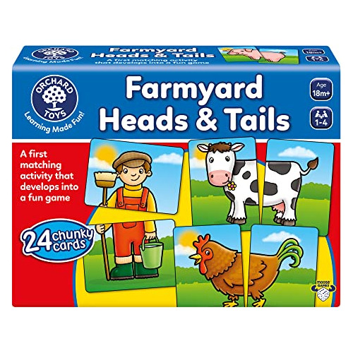 Orchard Toys Moose, Farmyard Heads  Tails Juego. Una Xkj5j