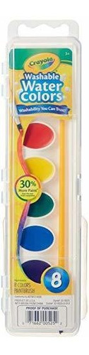 Art Paint - Crayola Washable Watercolors 8 Ea (pack Of 24)