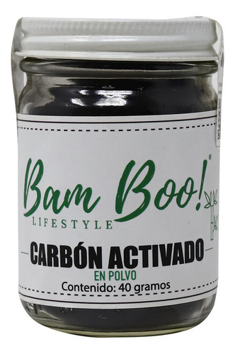 Carbon Activado Bam Boo En Polvo 40 G Sabor Sin sabor