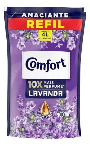 Refil Amaciante Concentrado Lavanda Comfort 900ml