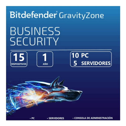 Bitdefender® Gravityzone Business Security  15 Disp  1 Año