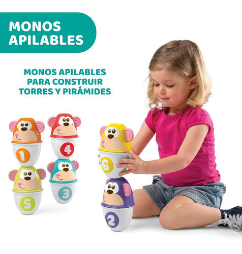 Imagen 4 de 6 de Chicco Set De Bolos Monkey Strike