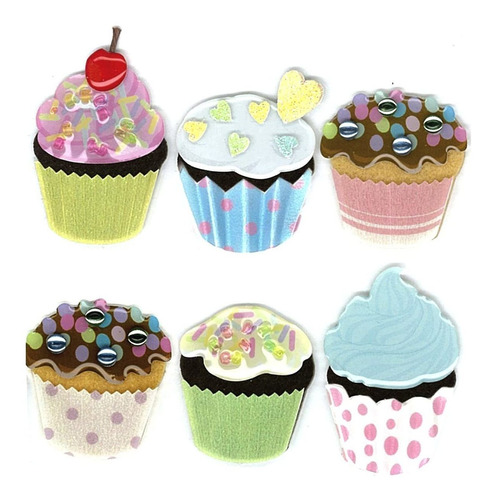 Jolee's Boutique (jolly Boutique) Vellum Cupcakes 50-20189, 