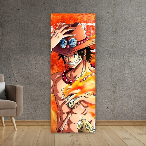 Imagen 5 de 8 de Cuadro Grande De Anime One Piece Portgas D. Ace - Animeras